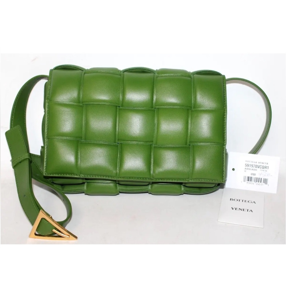 Bottega Veneta Cassette Padded Crossbody Bag - Avocado